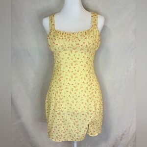 Princess Polly Summer Floral Yellow Dress